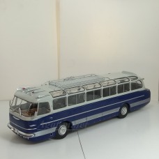 Автобус Икарус-55, синий/серебристый
